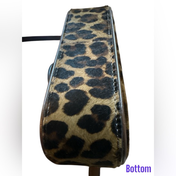 Versace La Medusa calf hair leopard-print mini bag. Calf Leather Calf Hair 100% - Picture 4 of 5